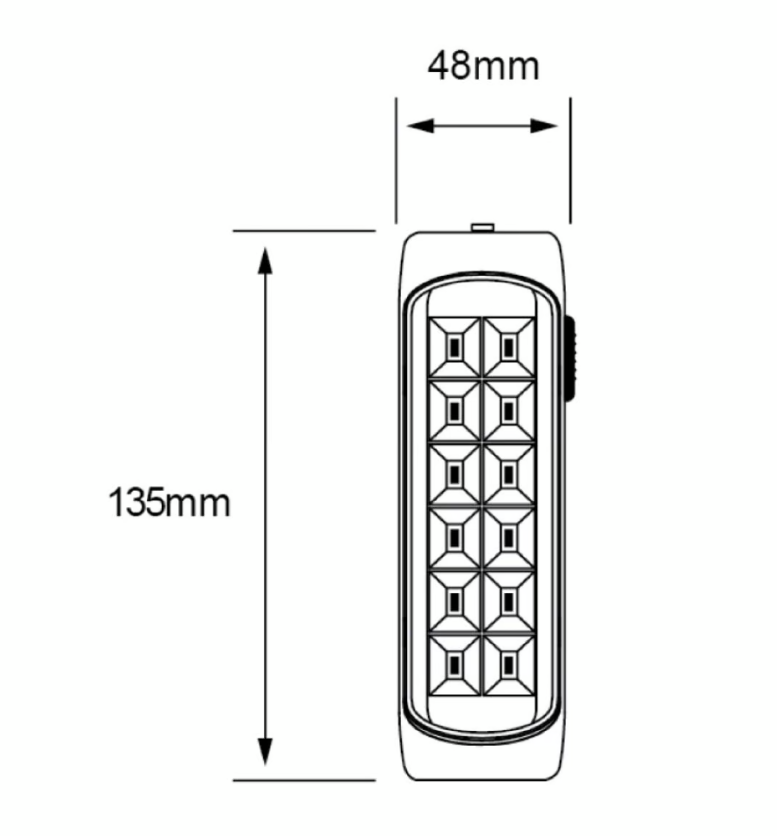 Linterna LED Recargable Portátil 3.5 W, Luz de Día, LED integrado