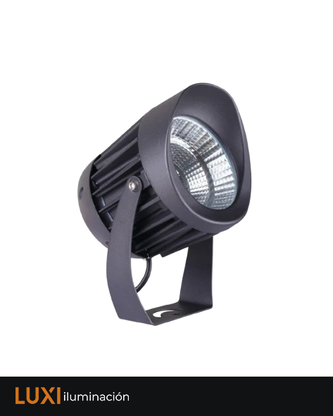 Reflector LED para sobreponer o estaca, 10 W, Luz suave cálida