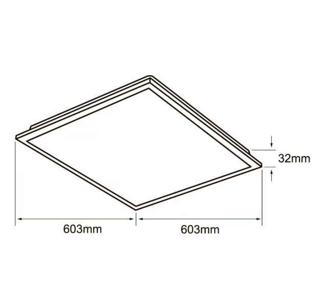 Panel LED Cuadrado 40W