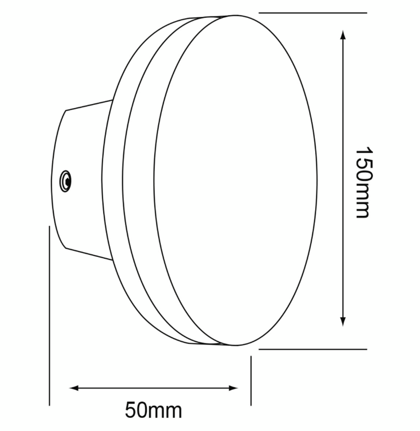 Lámpara de exterior LED para sobreponer 10W Luz suave cálida - Adhara I