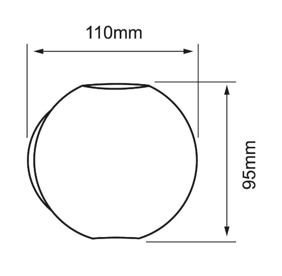 Lámpara De Pared Esférica Veritate