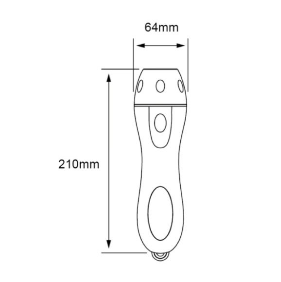 Linterna LED Portátil 0.5 W, Luz de Día, Baterías Incluidas