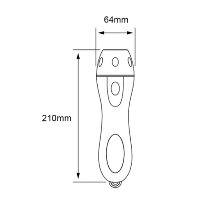 Linterna LED Portátil 0.5 W, Luz de Día, Baterías Incluidas