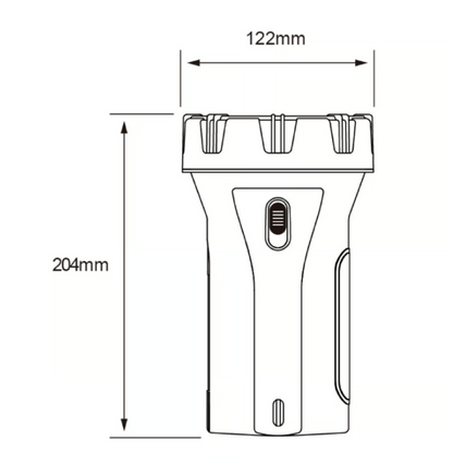 Linterna LED Recargable Portátil 3 W, Luz de Día