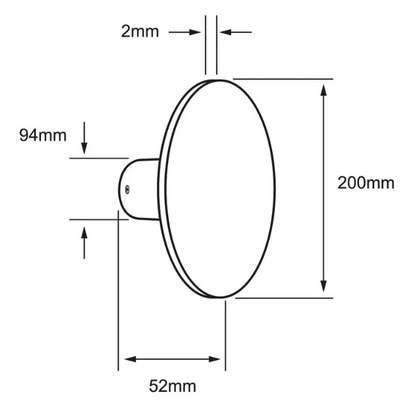 Lampara sobreponer en muro 10W Luz calida