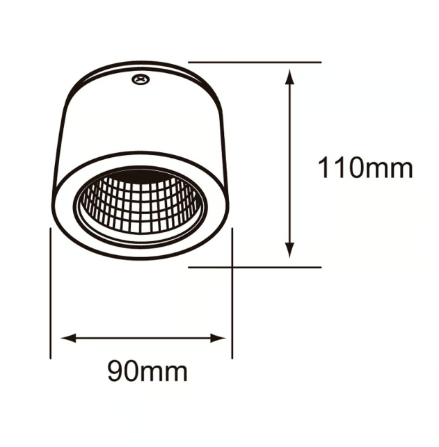 Lámpara Spot Dirigible de 10W