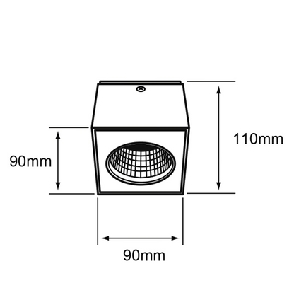 Lámpara Spot Dirigible Cubo de 10W